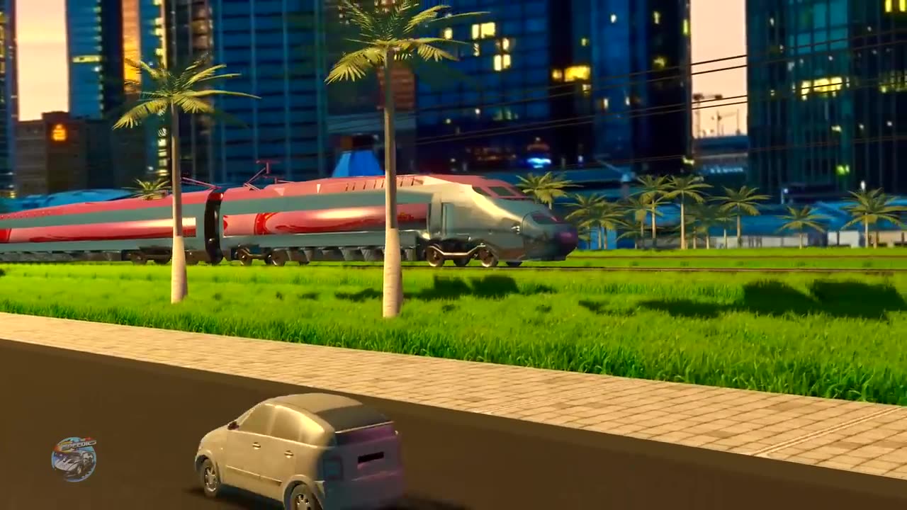 Wheels On The Bus Street Vehicles Nursery Rhyme for Kids by Speedies