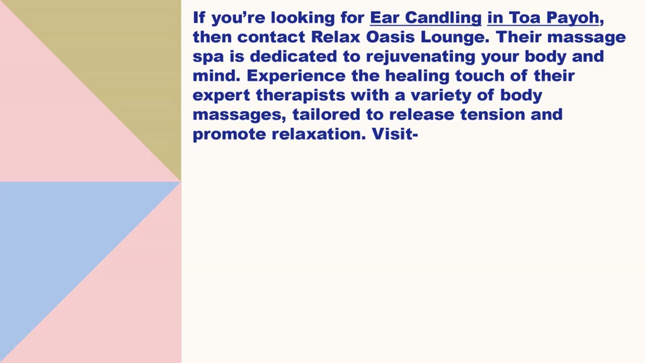 Best Ear Candling in Toa Payoh