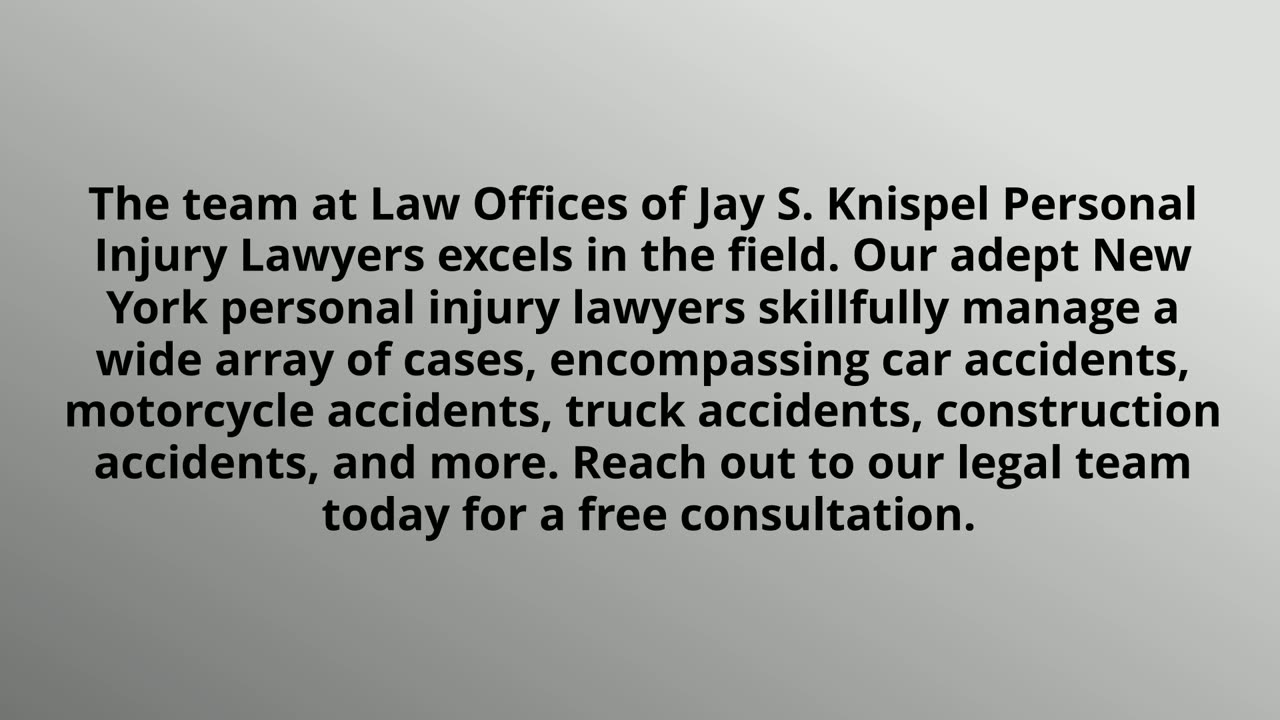 New York Personal Injury lawyers