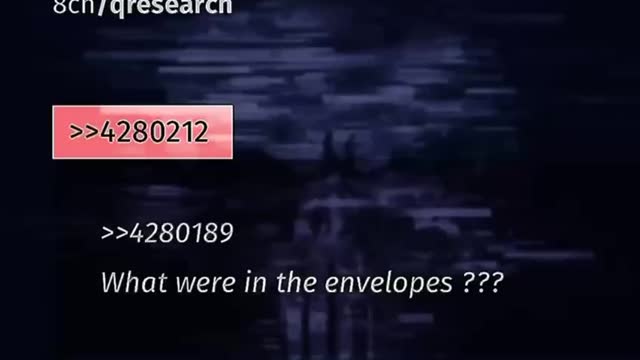 What was in the envelopes? Q