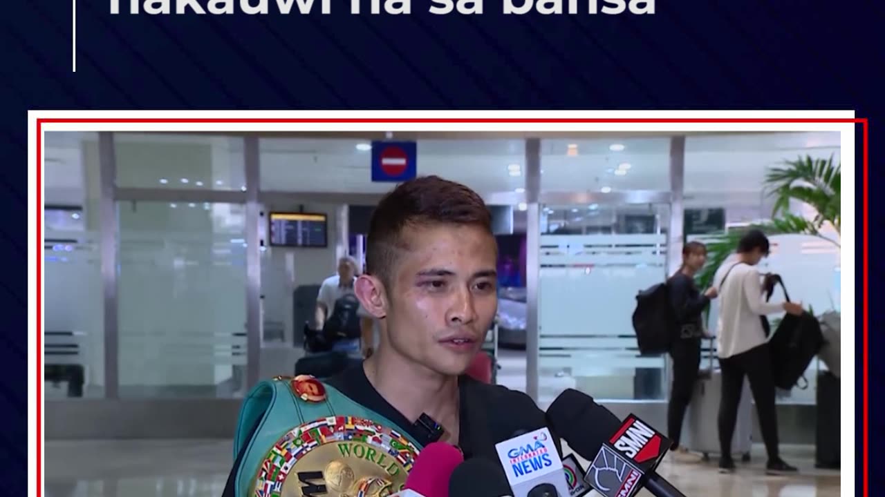 Pinoy WBC Minimumweight Champion Melvin Jerusalem, nakauwi na sa bansa