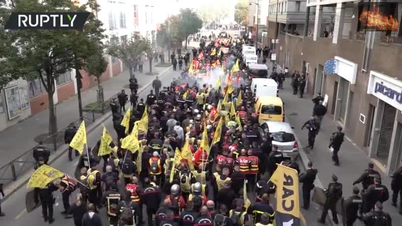Firefighters Protest