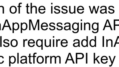 Firebase In App Messaging PERMISSION_DENIED