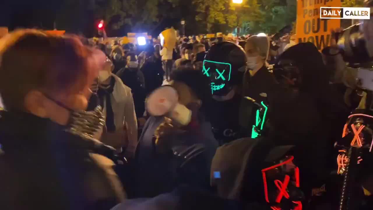 Trump supporter hit. Election results still coming in.