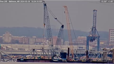 Baltimore Bridge Clean up 3-30-2024