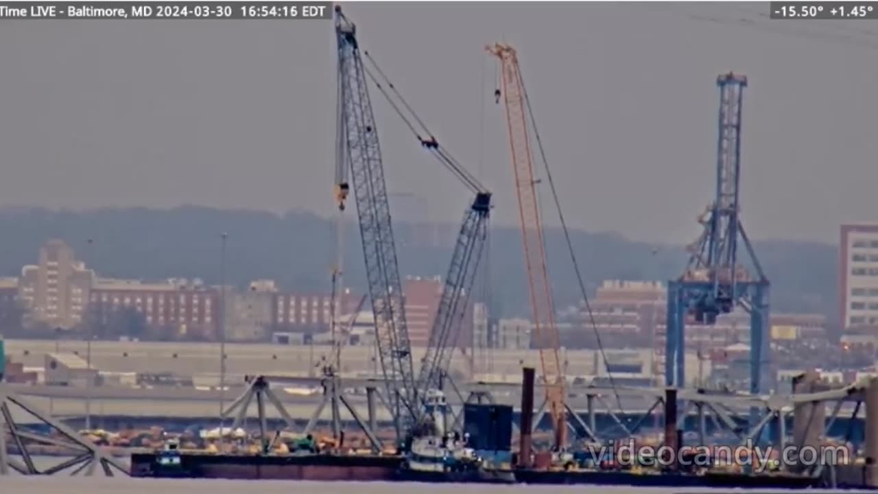 Baltimore Bridge Clean up 3-30-2024