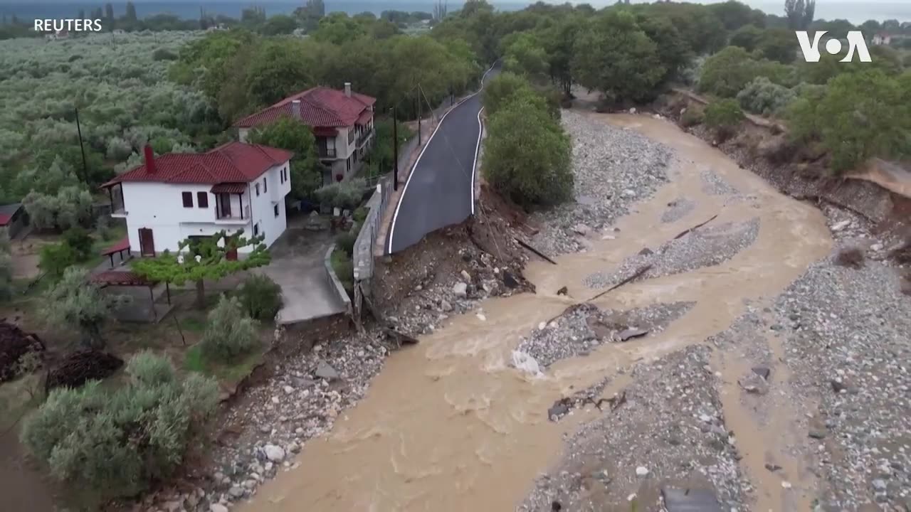 Aftermath of Storm Daniel in Greece | VOA News