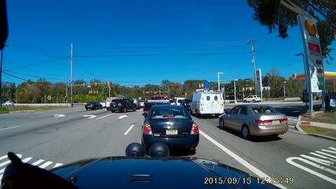 SUV Takes Out An Electrical Post