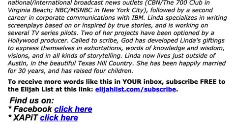 Linda Freeman: "The Dams Are Bursting! It's the Hour of the 7 Mountain Takeover!"