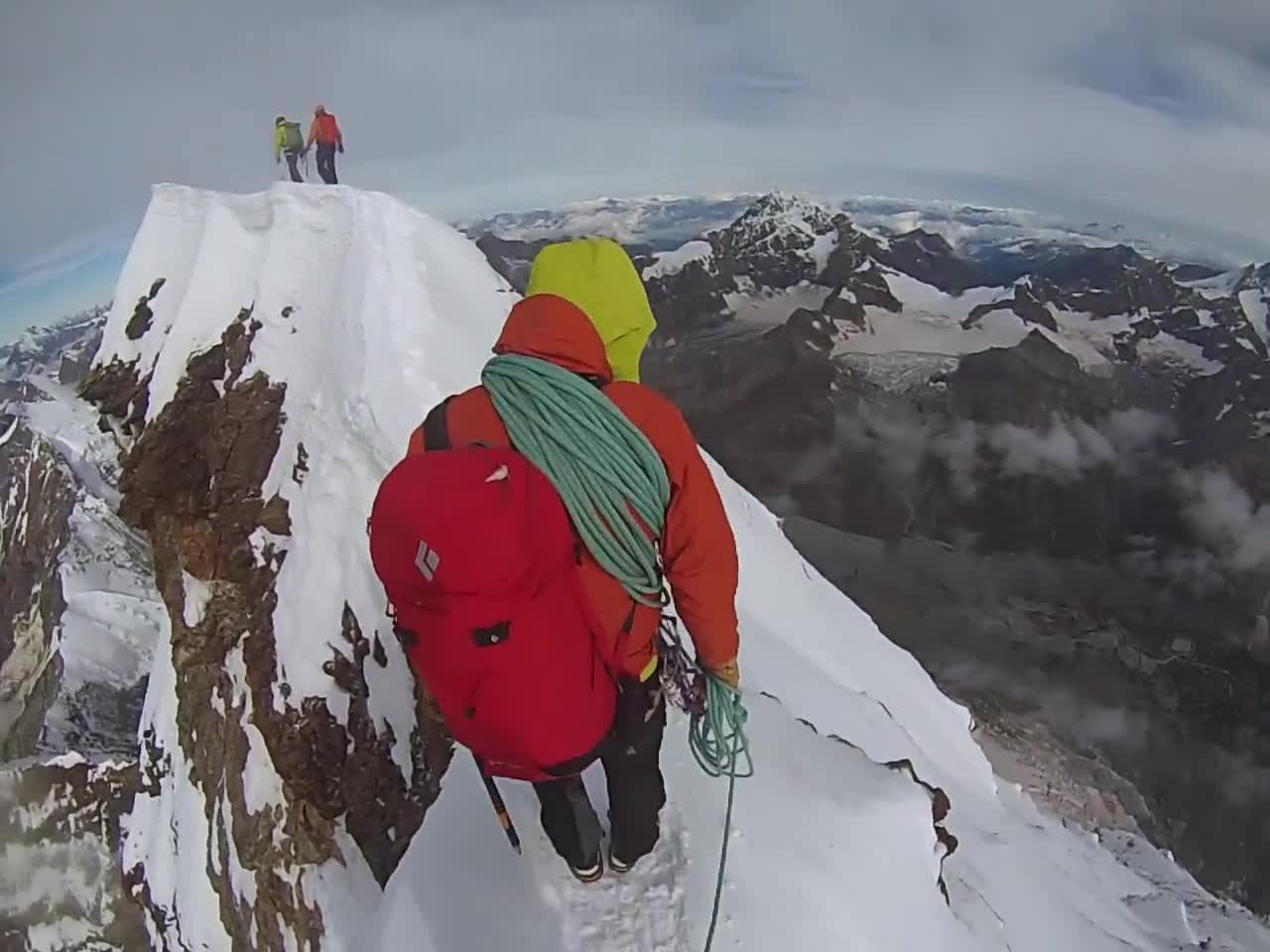 Matterhorn Climbing Video - Walking on the Razor's Edge