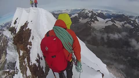 Matterhorn Climbing Video - Walking on the Razor's Edge