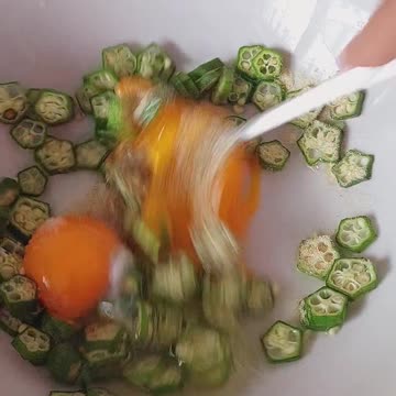 okra omelette recipe #shorts #food #foryou #share #like