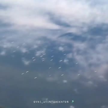 hundreds of unidentified objects in the sky