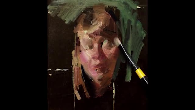 Draw The Background With Green Paint