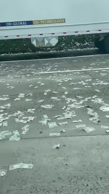 ALL CARS, TRUCKS STOP MONEY EVERYWHERE .GOES ENSANE.