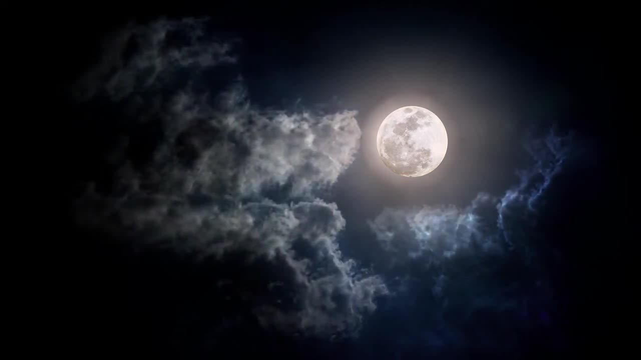 Moon scenery at Night