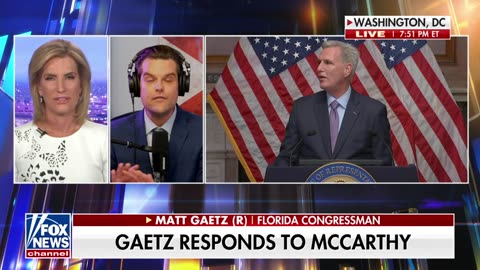 TOTALLY FALSE': Matt Gaetz responds to McCarthy