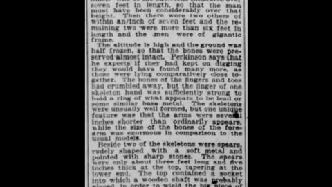 Ancient Giants Found Buried In Alaska