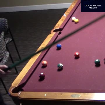 10 BALL BANK SHOT TO THE CORNER POCKET!