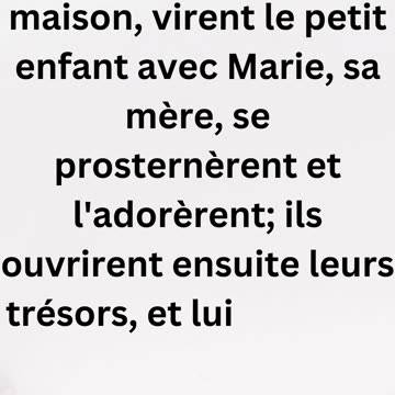 "Les Mages offrent leurs présents à Jésus" Matthew 2:11.