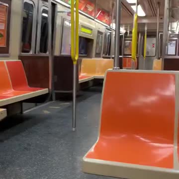 Completely empty train is a very good sign these days