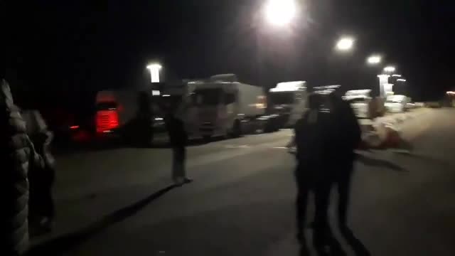 Protesta degli autotrasportatori caro carburante Olbia