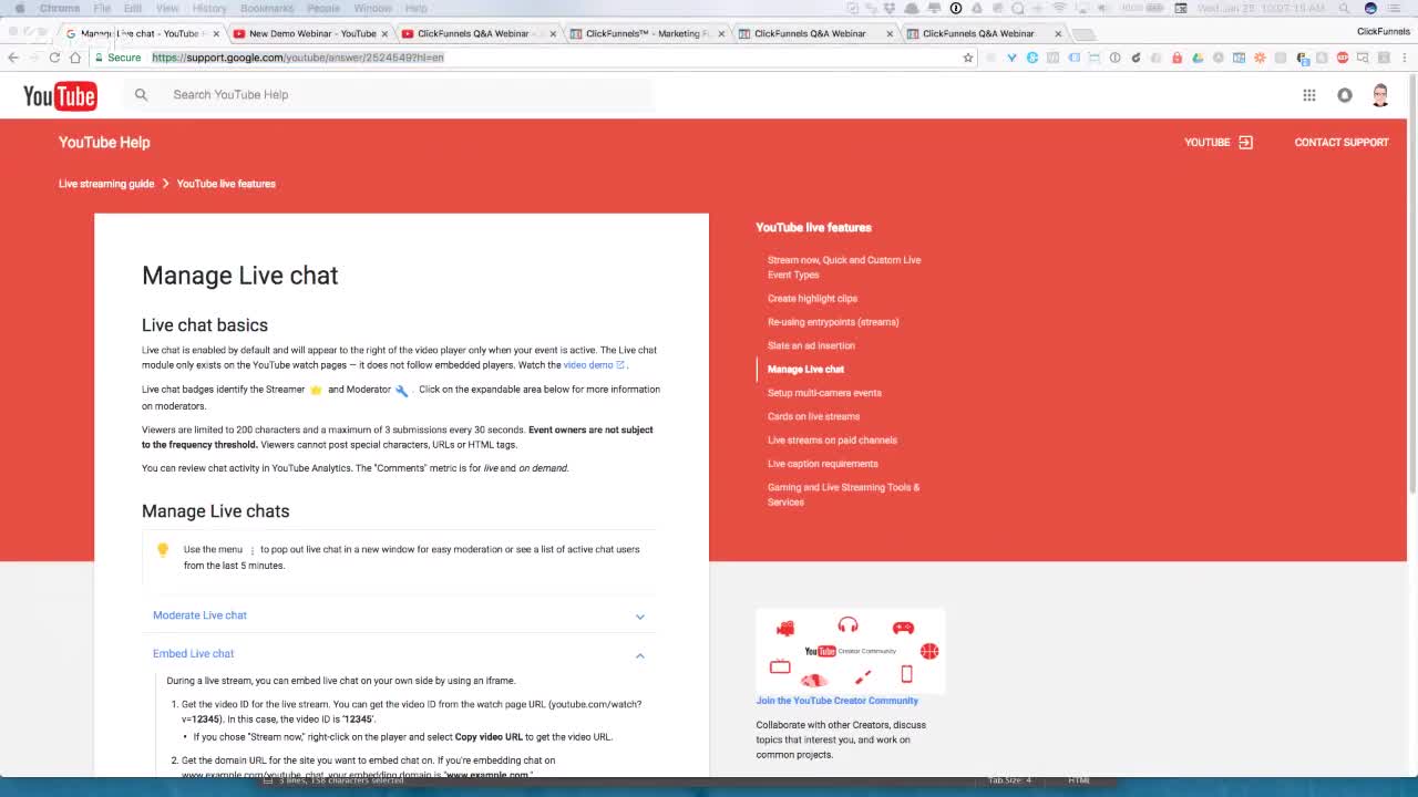 ClickFunnels Q&A Webinar - Jan 25, 2017 - Doing live webinars in ClickFunnels with YouTube Live