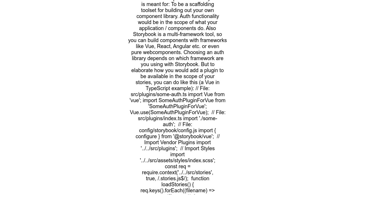 Add Auth to a Storybook project