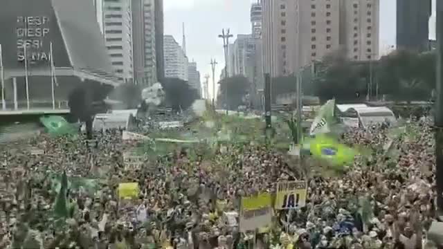 Demonstration in Brazil in favor of the auditable vote. August 1, 2021