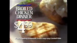 February 3, 1993 - Ponderosa Steak House Ad & Mike Ahern WISH News Bumper