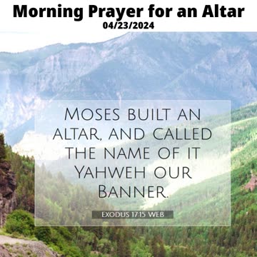 Morning Prayer for an Altar #youtubeshorts #jesus #grace #mercy #faith #bless #fyp #trust #love #joy