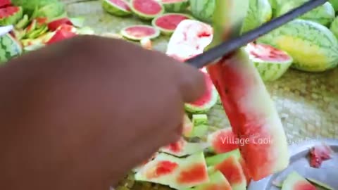 500_KG_WATERMELON___Summer_Health_Drinks___WaterMelon_Juice_from_Farm_Fresh_Fruits___Village_Cooking