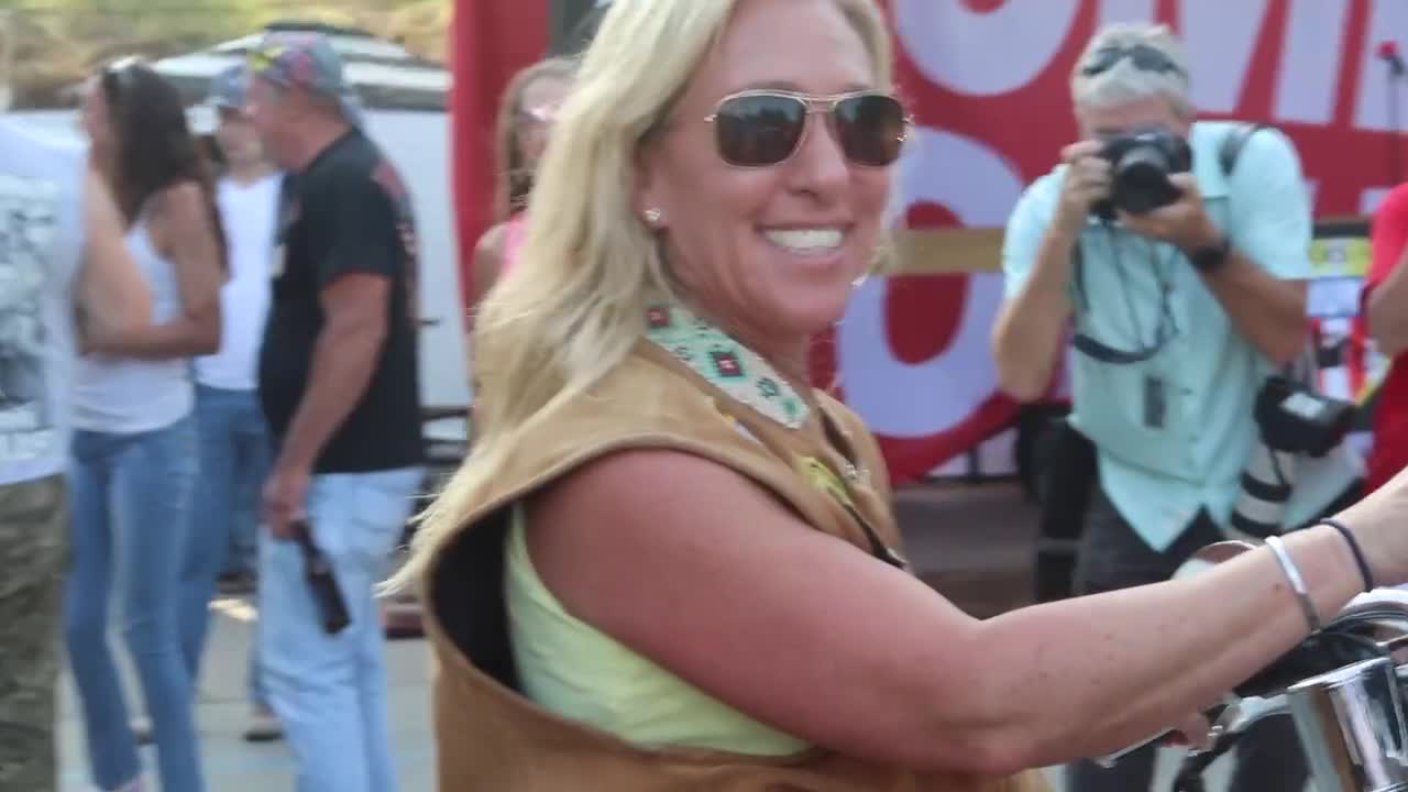 MTG: "It’s always a great time with Bikers for Trump!!"