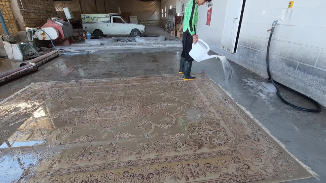 A feeling that everyone should experience, washing the carpet