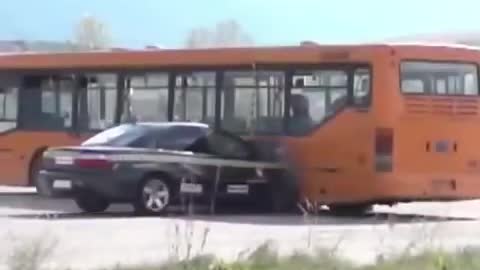 See what happens when a car crashes 200 km away