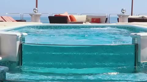 beautiful view of the yacht