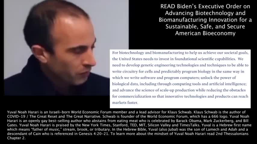 Biden’s New Executive Order Sounds Like Something Yuval Noah Harari Said Or Wrote