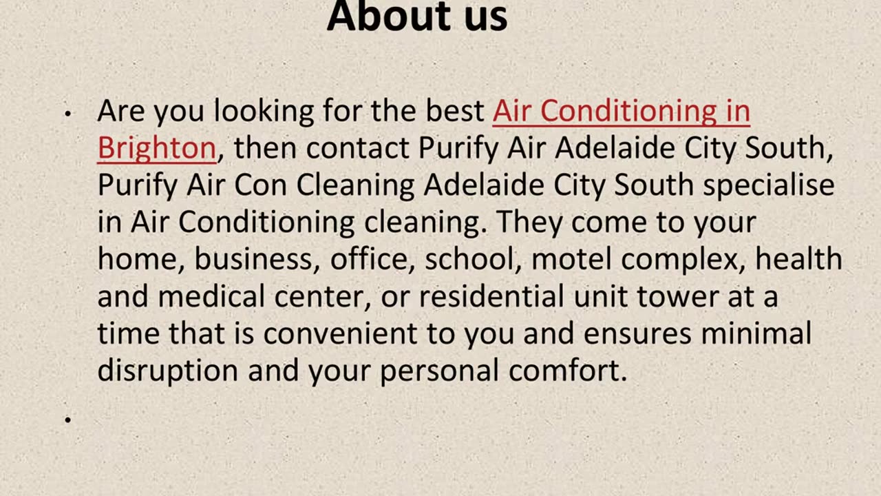 Best Air Conditioning in Brighton.