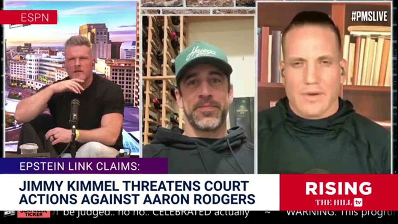 WHERE'S THE LIST?! Aaron Rodgers NamesJIMMY KIMMEL As Epstein Client On ESPN'sAir, ABC Host DENIES