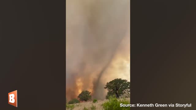 "Smokenado" Caught On Cam as Texas Wildfire Rages On