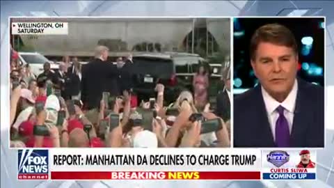 No charges against President Trump: Manhattan DA.