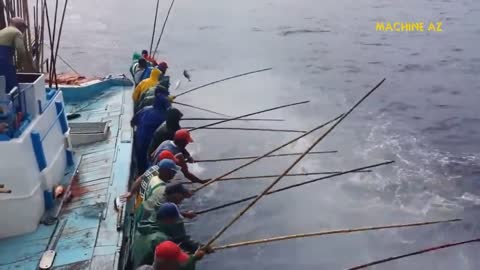 Maldive style amazing Fast Tuna Fishing, Catching big fish