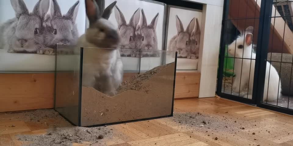 Rabbit Digging Bottle Of Sand videos 2021,