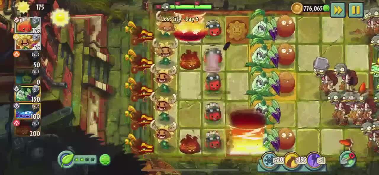 Plants vs Zombies 2 Lost City - Day 6