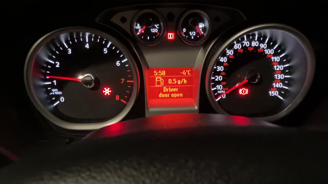 Cold Start Ford Focus 1.6 Petrol