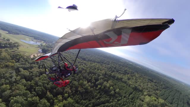 Landing in rough air at TripleTree Aerodrome