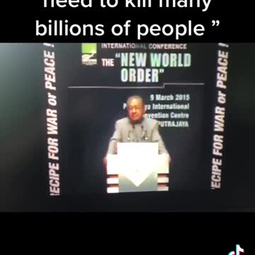 New World Order Want To Cull World Population