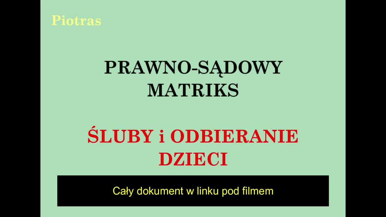 Wyskakujemy z gara Śluby i odbieranie dzieci