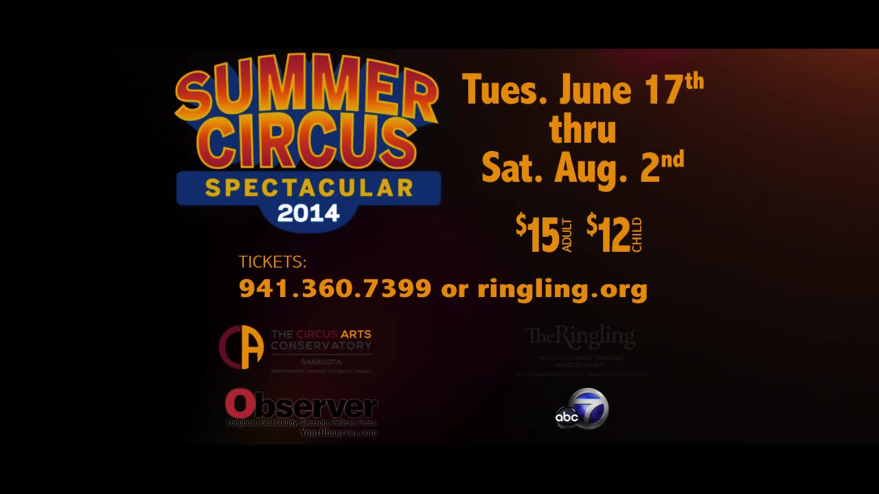 CCM CIRCUS Sarasota - Summer Spectacular Spot - 2014