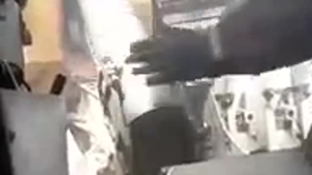 THIS IS A HELL OF A JOB INSIDE A SELF-PROPELLED ARTILLERY INSTALLATION